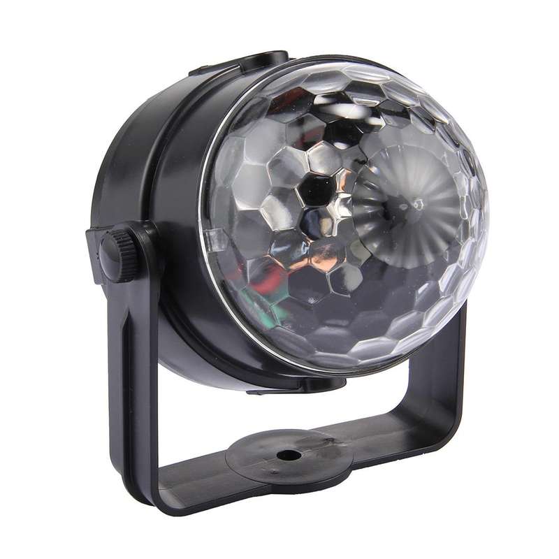 3W RGB Magic Ball LED Stage Light , USB Sound Control Rotating Disco DJ Light, DC 5V