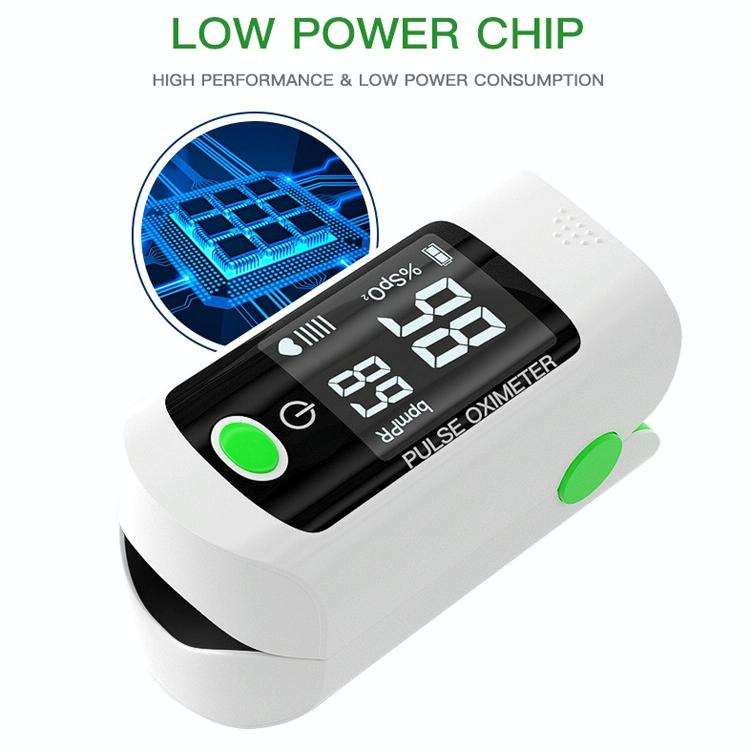 X1805 Oxygen Saturation Detector Medical Monitoring Heart Rate Finger Clip Oximeter (Black)