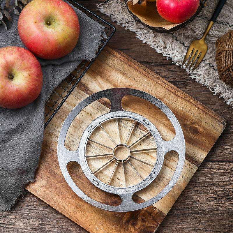 Stainless Steel Round Apple Slicer Fruit Divider, Color: 8 Cut (Blue)