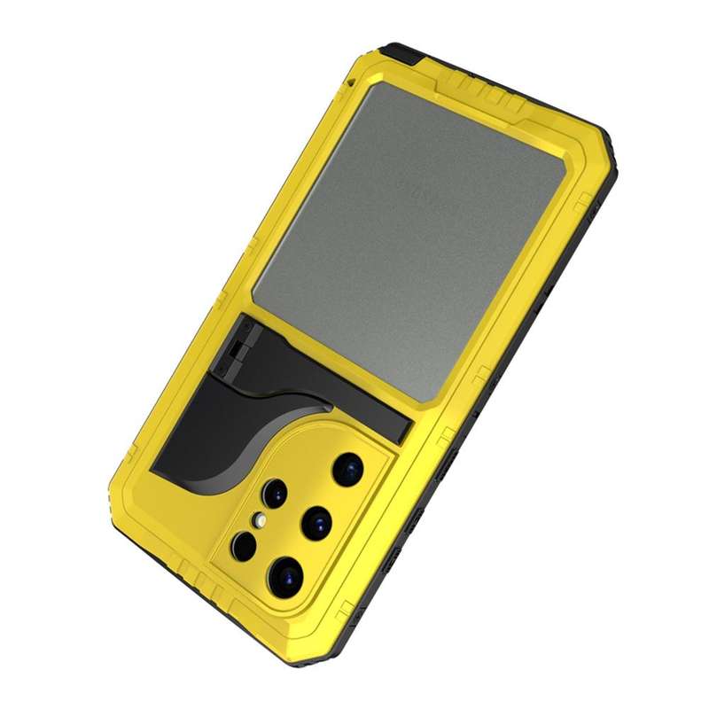 For Samsung Galaxy S23 Ultra 5G RedPepper Wolf 360 Full Body Rugged IP68 Waterproof Phone Case(Ye...