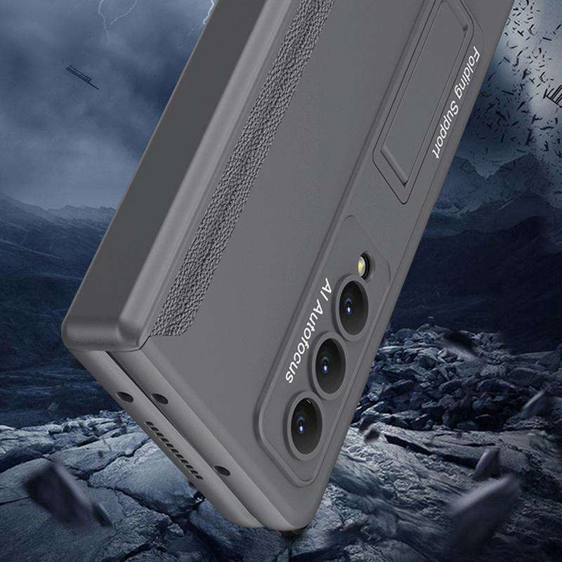 For Samsung Galaxy Z Fold4 GKK Integrated Magnetic Hinge Folding Phone Case(Black)