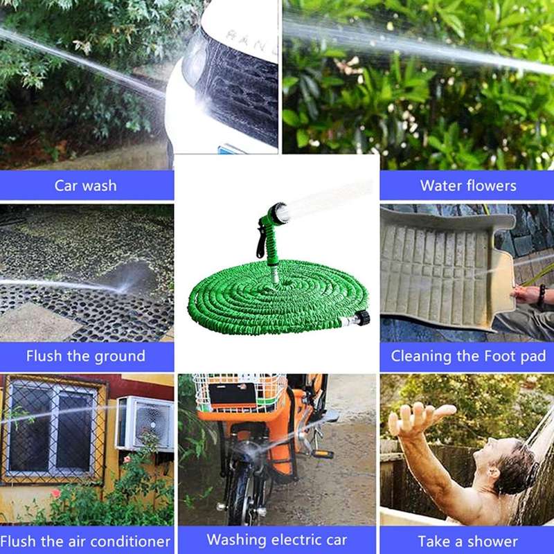 Durable Flexible Dual-layer Water Pipe Water Hose, Length: 2.5m -7.5m (US Standard)(Blue)