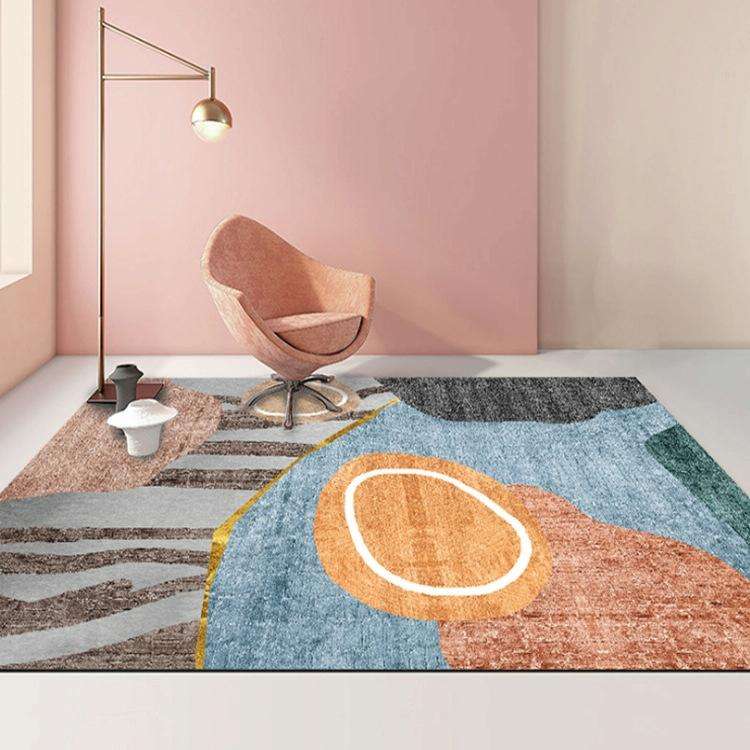 Modern Abstract Geometric Living Room Rug Coffee Table Cushion, Size: 140x200cm(04)