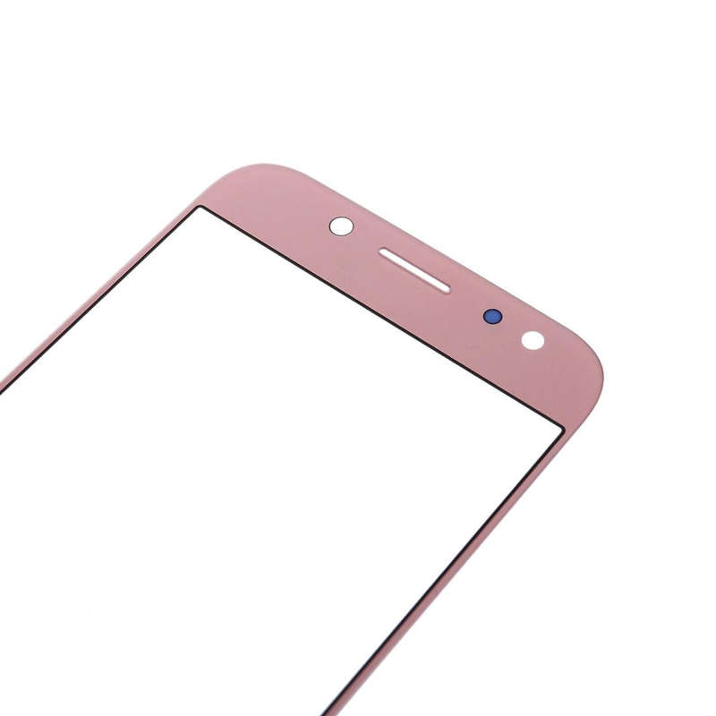 For Samsung Galaxy J7 (2017) / J730 10pcs Front Screen Outer Glass Lens (Rose Gold)
