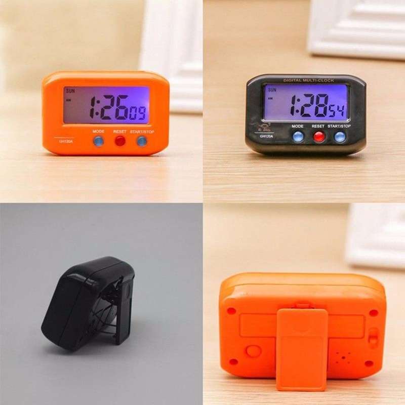 Portable Pocket Sized Digital Electronic Travel Alarm Clock Automotive Electronic Luminous Stopwa...