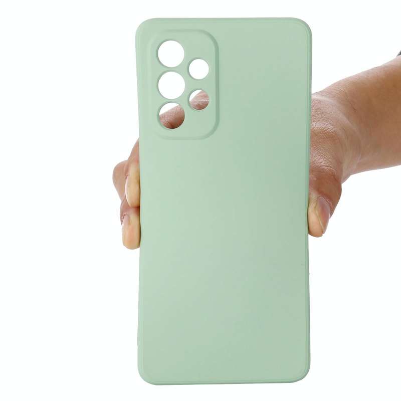 For Samsung Galaxy A53 5G Color Liquid Silicone Phone Case(Green)