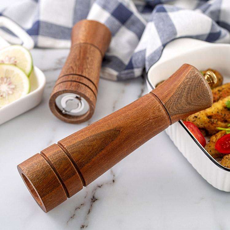 Wood Pepper Grinder Kitchen Household Manual Solid Pepper Powder Black Pepper Mill Grinder Bottle...