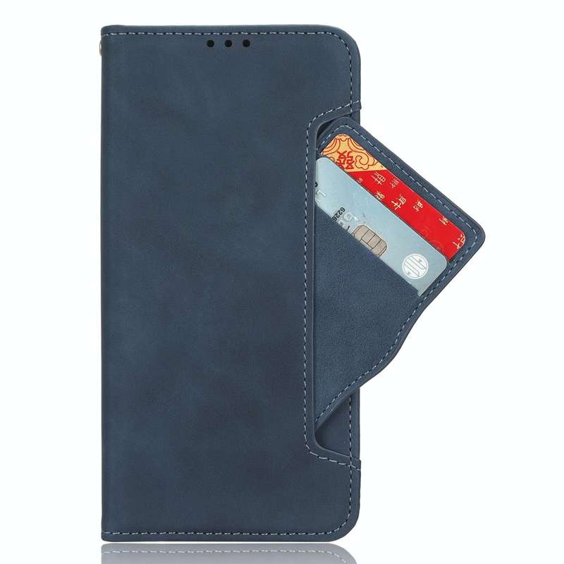 For vivo V30 5G / V30 Pro 5G Skin Feel Calf Texture Card Slots Leather Phone Case(Blue)