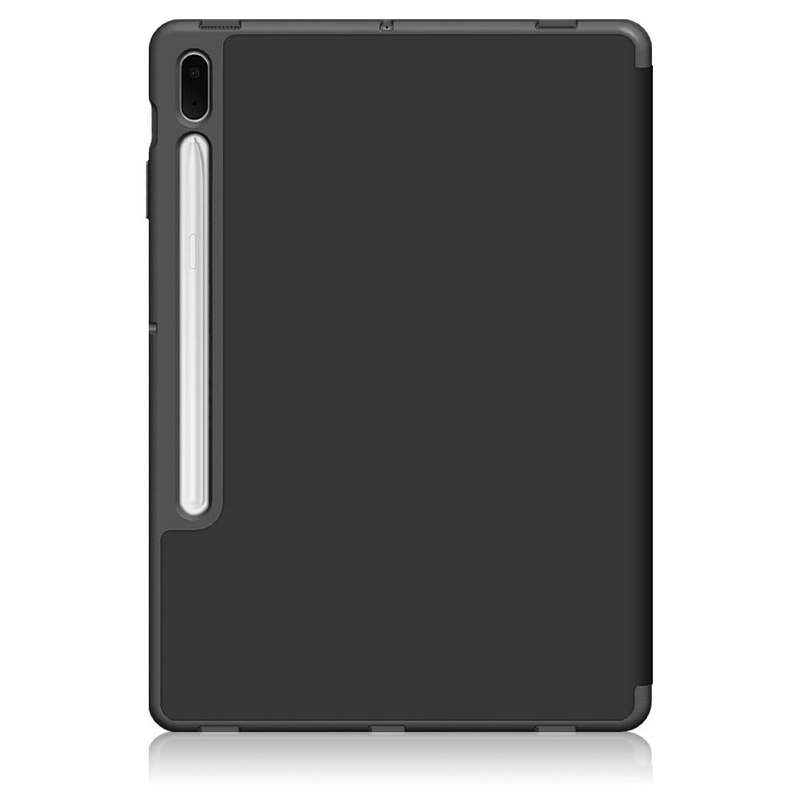 For Samsung Galaxy Tab S7 FE 12.4 Solid Color TPU Horizontal Flip Tablet Leather Case with 3-Fold...