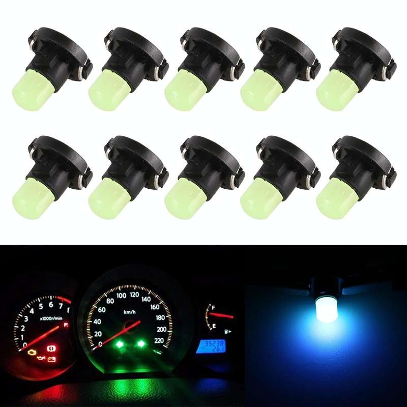 10PCS 2W T4.2 Wedge Instrument Panel LED Light Dashboard Gauge Cluster Indicator Lamp Bulb(Ice Bl...