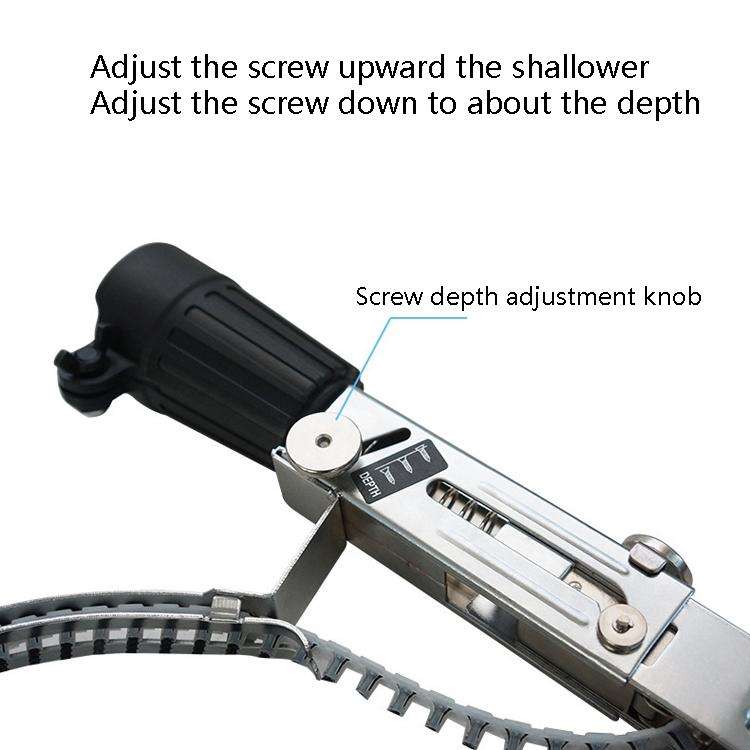 JieLi Chain Belt Screw Converter Electric Screwdriver On Gypsum Board Tool With 50 Chains Strap