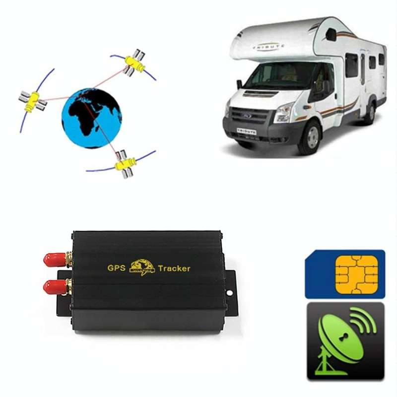 103B GSM / GPRS / GPS Vehicle Tracking System, Support TF Card Memory, Band: 850 / 900 / 1800 / 1...