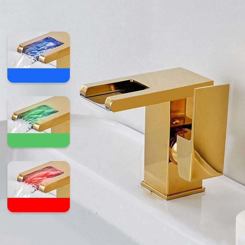 Smart Color-changing Temperature Recognition Faucet, Specification: B Style