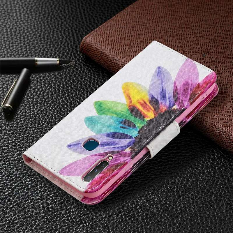 For vivo Y11 / Y15 / Y12 / Y17 Colored Drawing Pattern Horizontal Flip Leather Case with Holder &...