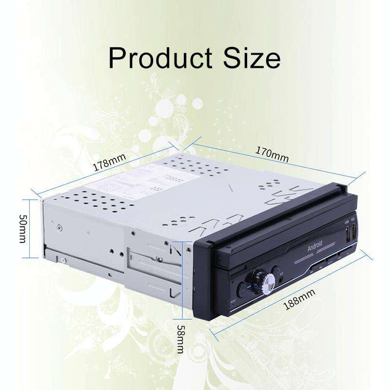 SWM 9702 Car HD 7 inch Android Radio Receiver MP5 Player, Support FM & Bluetooth & GPS & WiFi