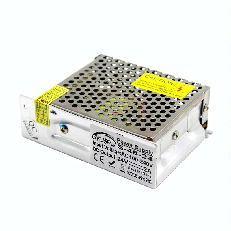 S-60-24 DC24V 2.5A 60W LED Regulated Switching Power Supply, Size: 110 x 79 x 36mm