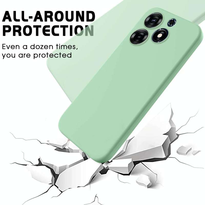 For Tecno Spark 10 Pro 4G Pure Color Liquid Silicone Shockproof Phone Case(Green)
