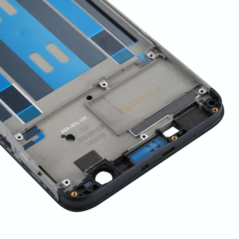 For OPPO A57 Front Housing LCD Frame Bezel Plate  (Black)