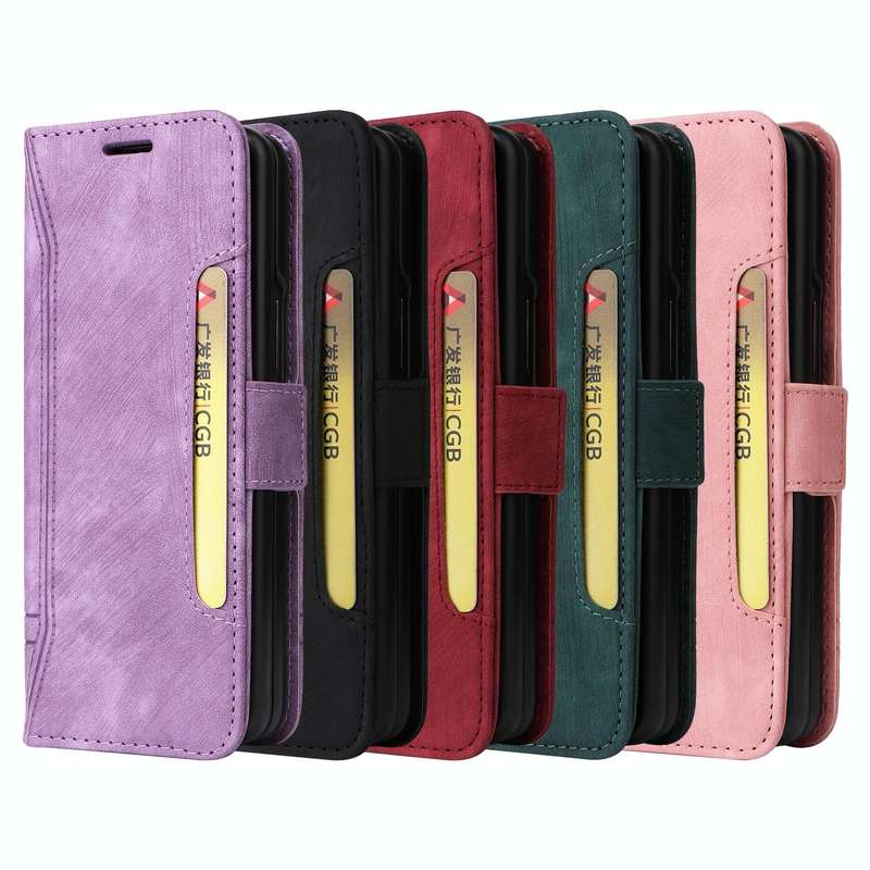 For Samsung Galaxy Z Fold4 BETOPNICE Dual-side Buckle Leather Phone Case(Green)