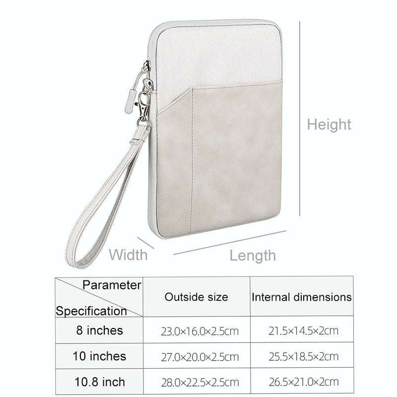 For 10.8 inch or Below Tablet ND00S Felt Sleeve Protective Case Inner Carrying Bag(Light Grey)