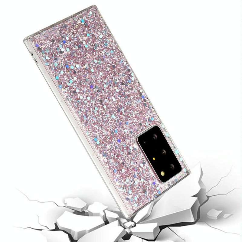 For Samsung Galaxy A31 Glitter Sequins Epoxy TPU Phone Case(Green)