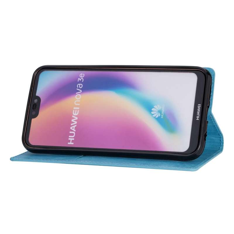 For Huawei P20 Lite Ultrathin Glitter Magnetic Horizontal Flip Leather Case with Holder & Card Sl...