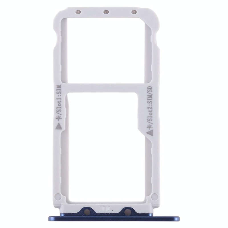 SIM Card Tray + SIM Card Tray / Micro SD Card Tray for Huawei Honor V9 (Blue)