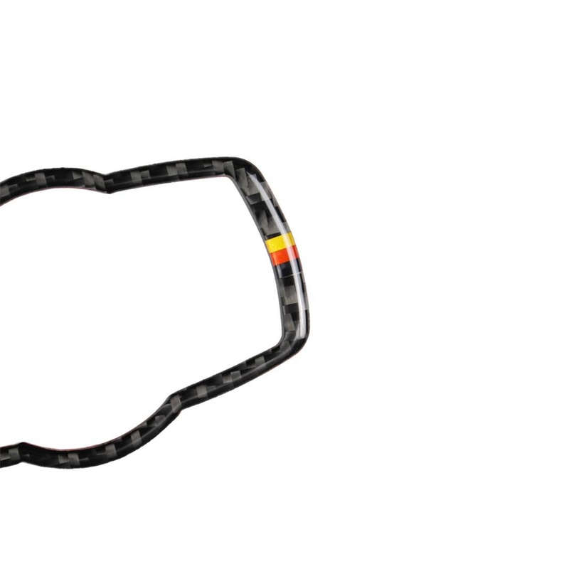 Yellow Red Color Carbon Fiber Car Headlight Switch Decorative Sticker for BMW E90 / E92 / E93 200...