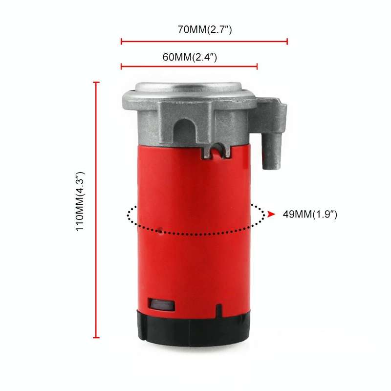 12V Portable Air Compressor for Air Horn Car Truck Vehicle