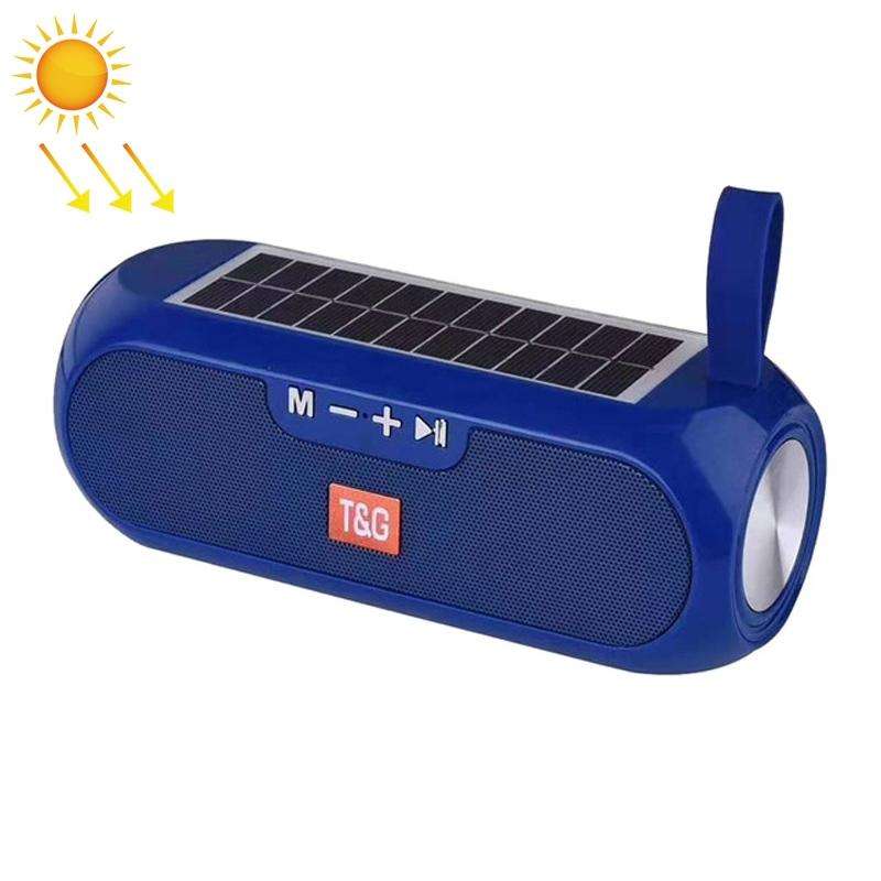 T&G TG182 Portable Column Wireless Stereo Music Box Solar Power waterproof USB AUX FM radio super...