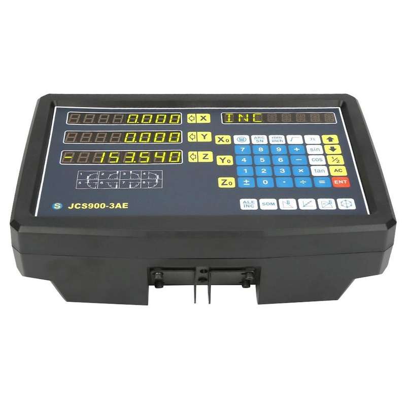 JCS900-3AE Three Axes Digital Readout Display Milling Lathe Machine, US Plug