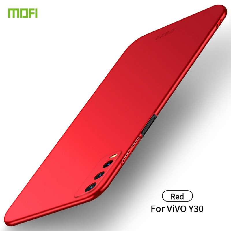 For vivo Y30 MOFI Frosted PC Ultra-thin Hard Case (Red)