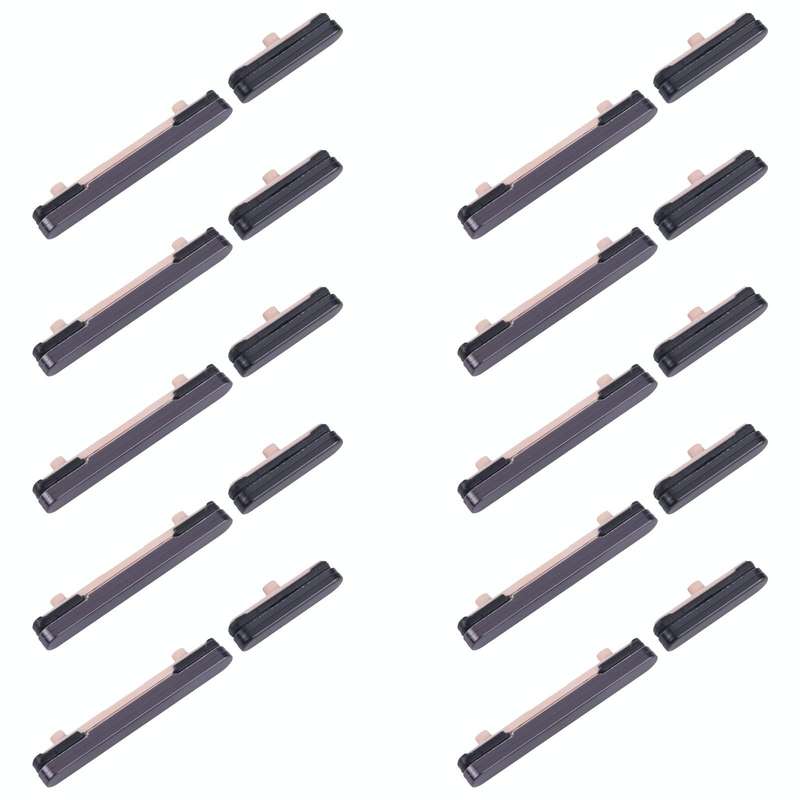For Samsung Galaxy S24 SM-S921B 10pcs Original Power Button and Volume Control Button (Black)
