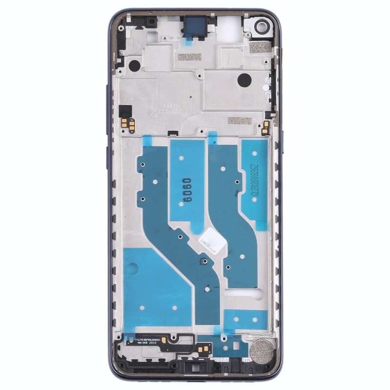 Original Front Housing LCD Frame Bezel Plate for TCL 10L / 10 Lite T770H, T770B (Black)