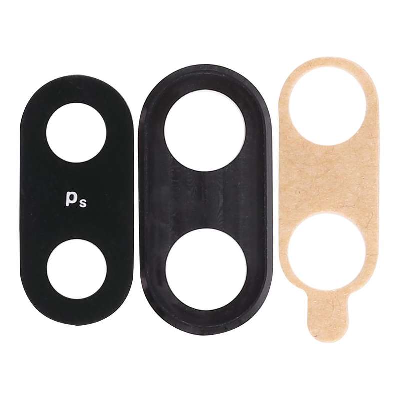 For Huawei Nova 3 10pcs Back Camera Bezel with Lens Cover & Adhesive (Black)