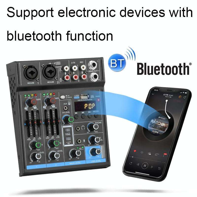 USB Balanced 4-ways Home Computer Recording Bluetooth Sound Card(M4)