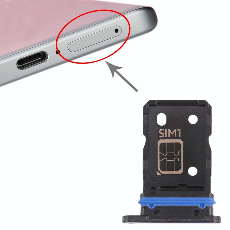 For vivo X70 V2133A V2104 SIM Card Tray + SIM Card Tray (Blue)
