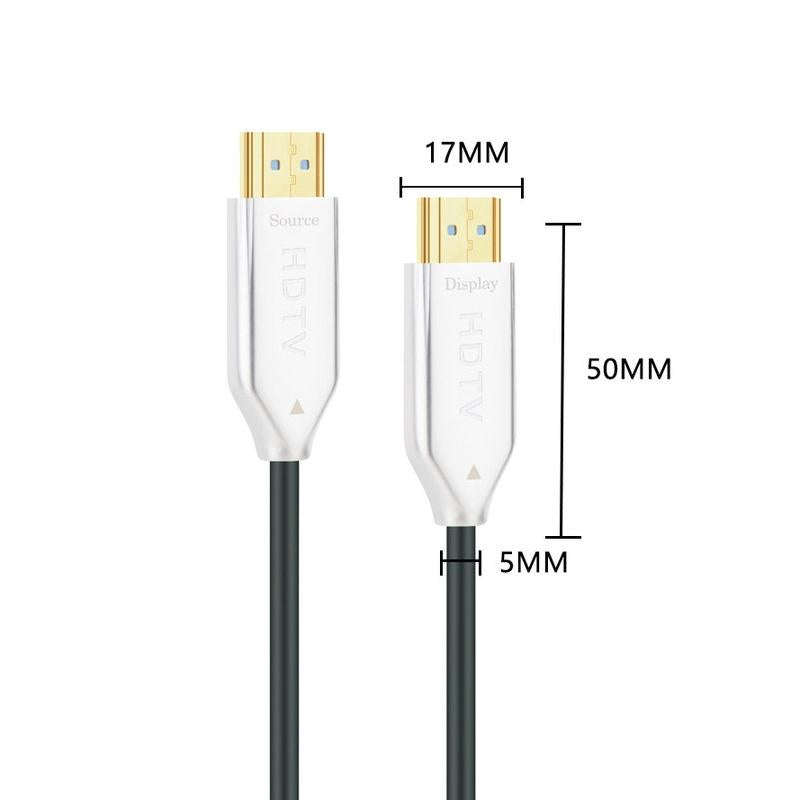 2.0 Version HDMI Fiber Optical Line 4K Ultra High Clear Line Monitor Connecting Cable, Length: 50...