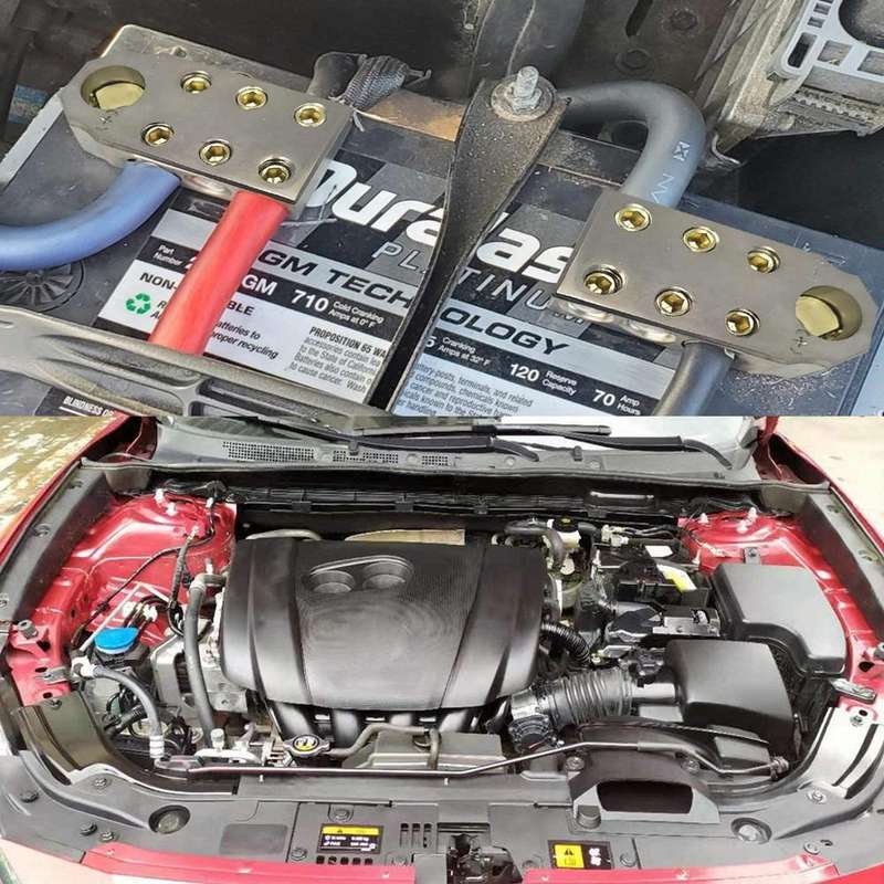 1 Pair Car Audio Modified Battery Connector Lead Acid Battery Terminal Connector
