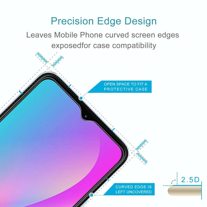 For Itel A60 50pcs 0.26mm 9H 2.5D Tempered Glass Film