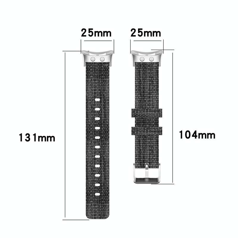 For Garmin Forerunner 45 / 45S / Swim 2 Universal Nylon Canvas Watch Band(Grey)