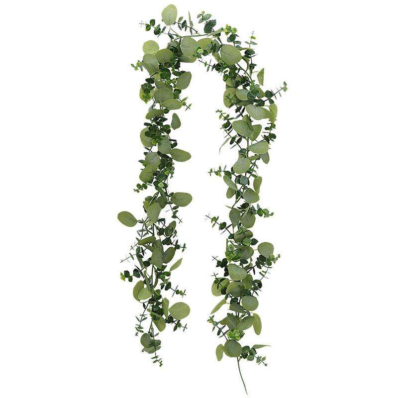 180cm Simulation Greenery Eucalyptus Ivy Leaf Rattan Hanging Fake Flower Decoration Rattan, Style...