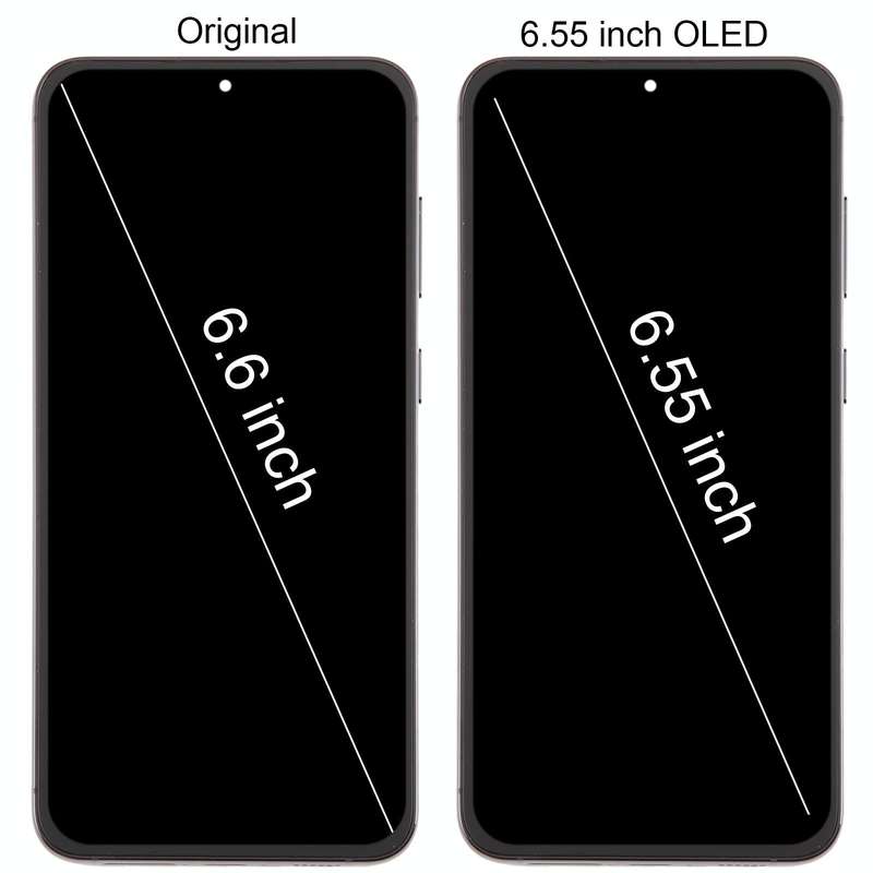 For Samsung Galaxy S23+ 5G SM-S916B 6.55 inch OLED  LCD Screen Digitizer Full Assembly with Frame