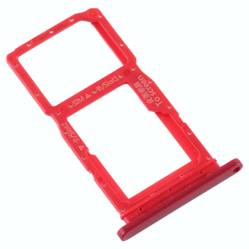 SIM Card Tray + SIM Card Tray / Micro SD Card Tray for Huawei Honor 9X / Honor 9X Pro(Red)