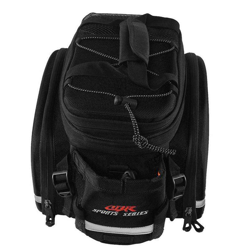 CBR Bike Hard Shell Shelf Bag Travel Bag Bicycle Hard Shell Shoulder Bag(Black)