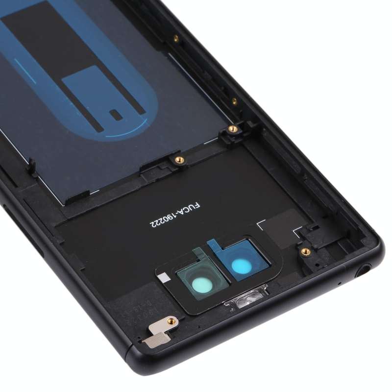 For Sony Xperia 8 Battery Back Cover with Middle Frame & Camera Lens Cover(Black)