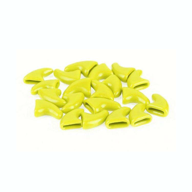20 PCS Silicone Soft Cat Nail Caps / Cat Paw Claw / Pet Nail Protector/Cat Nail Cover, Size:XS(Ye...
