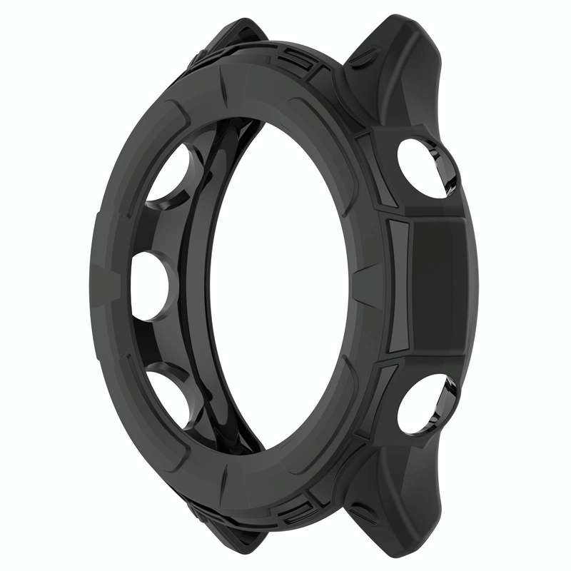 For Garmin Forerunner 255 Armor Hollow TPU Watch Case(Black)