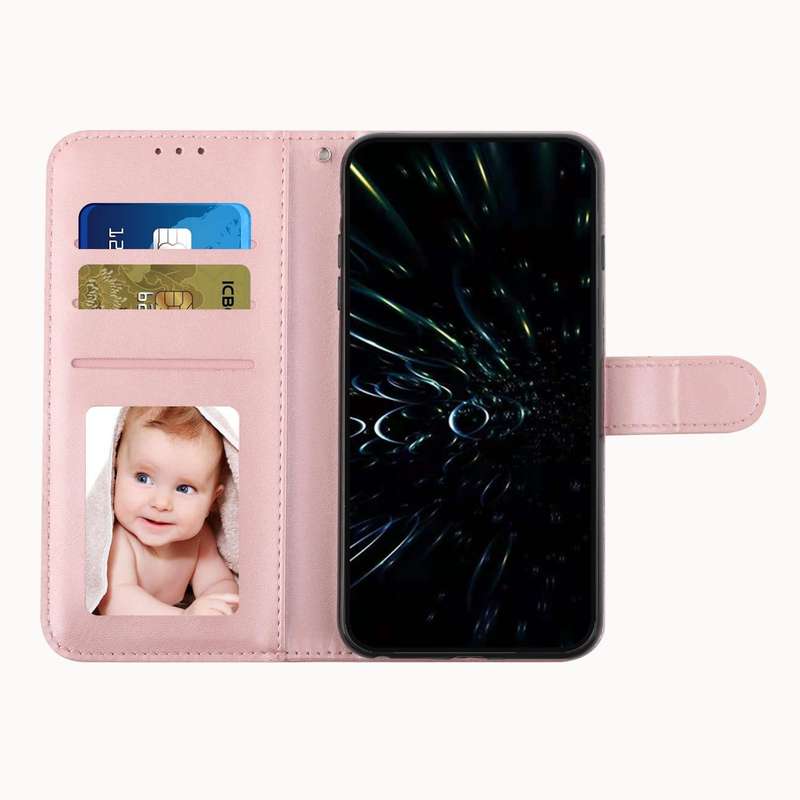 For vivo Y78 5G / Y36 Stitching Calf Texture Buckle Leather Phone Case(Pink)