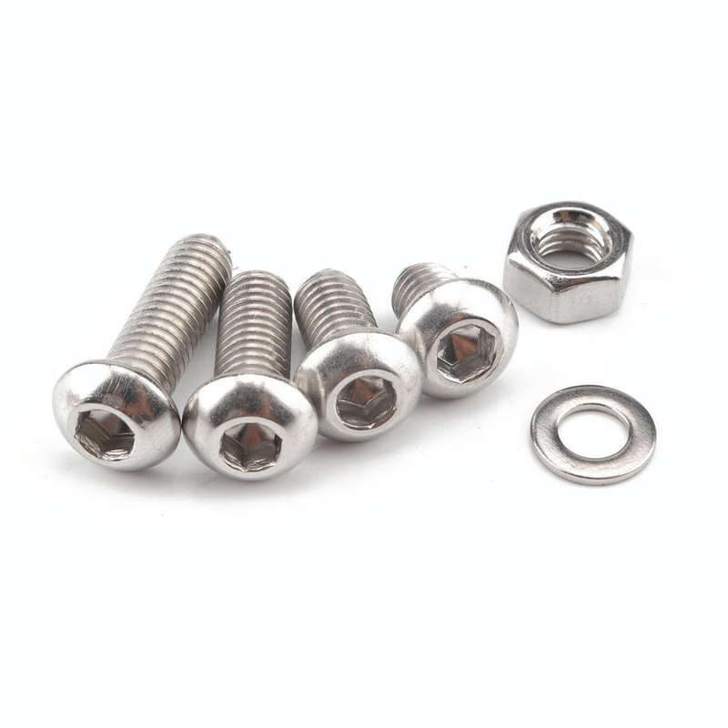 520 PCS 304 Stainless Steel Screws and Nuts Hex Socket Head Cap Screws Gasket Wrench Assortment S...